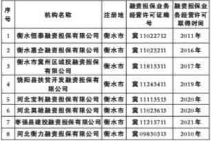 衡水市地方金融监督管理局关于公示全市地方金融组织名单的公告