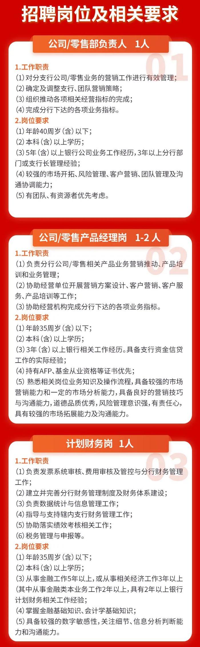 北京银行雄安分行（筹）最新招聘！