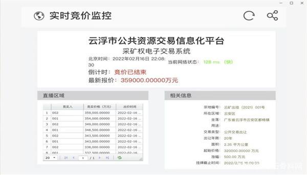 35.9亿！海螺水泥刚中标的云浮年产1350万方砂石矿山被中止交易