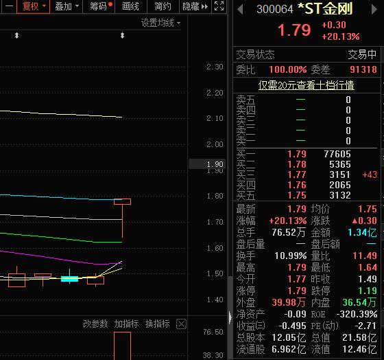 *ST金刚董事长郭留希被采取强制措施 公司股价却强势涨停