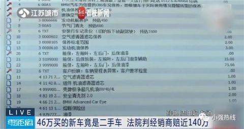 46万买宝马竟然是二手事故车？法院判了：赔140万元！