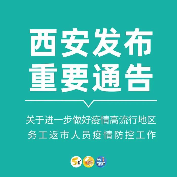 陕西新增8例！西安市多区县核酸筛查！对返市人员有新要求！