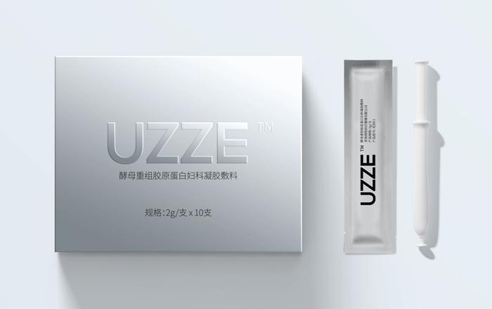 UZZE优至酵母重组胶原蛋白妇科凝胶，直面私密从内到外恢复年轻姿态