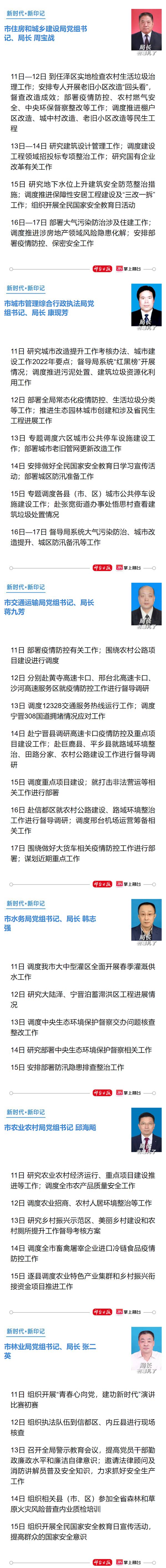 公开晾晒工作！邢台20个县（市、区）委书记、市直单位主要负责同志上周（4月11日—4月17日）主要工作