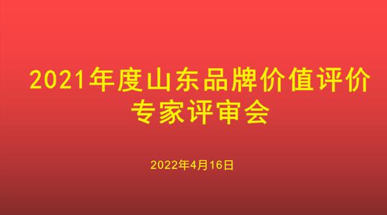 2021年度山东品牌价值评价专家评审会圆满结束