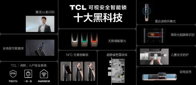 TCL发布三款智能锁新品，10大黑科技给用户“看得见的安全感”