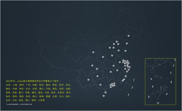 smart品牌近150家直销代理网点将于年内开业