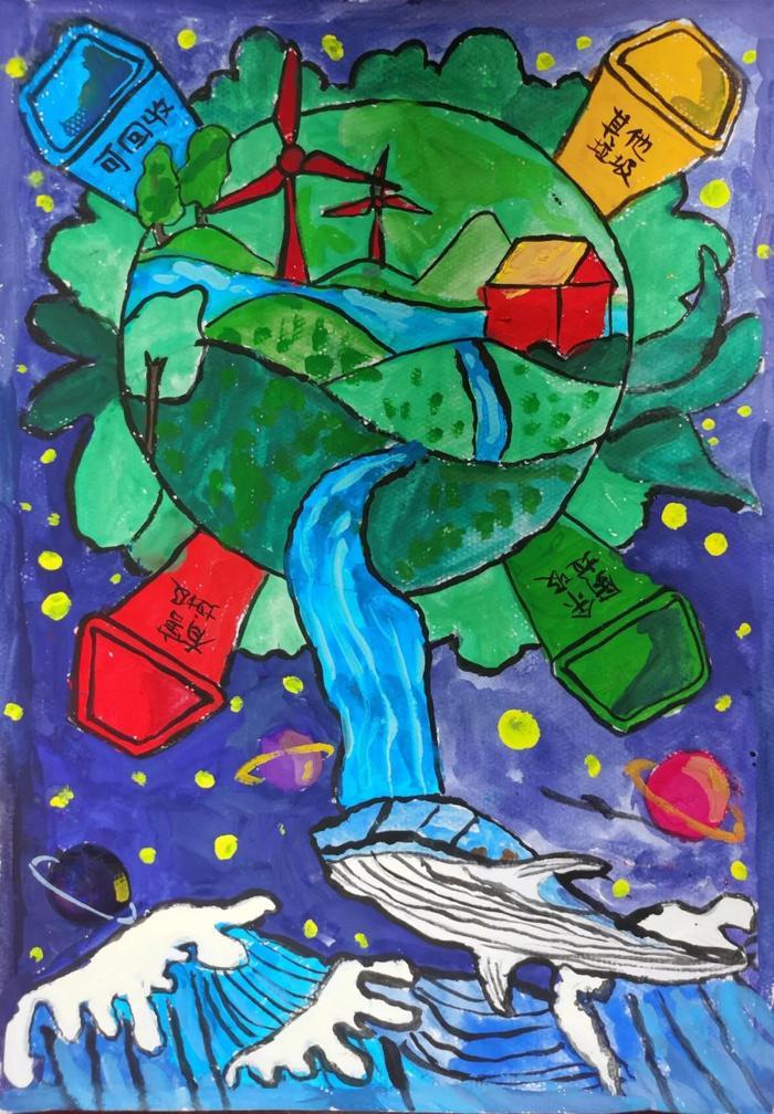 世界地球日丨童画地球——第七届世界地球日儿童画公益大赛获奖作品选登