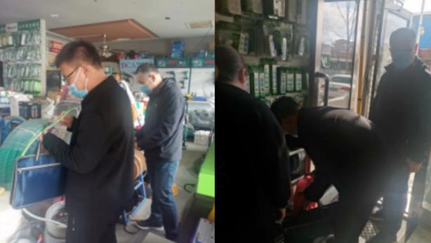 黑龙江省克东县对五金商店开展燃气灶具配件产品购进、销售标准宣贯工作