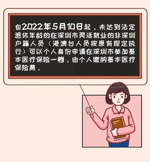 重磅！非深户籍灵活就业人员也能参加深圳医保了！