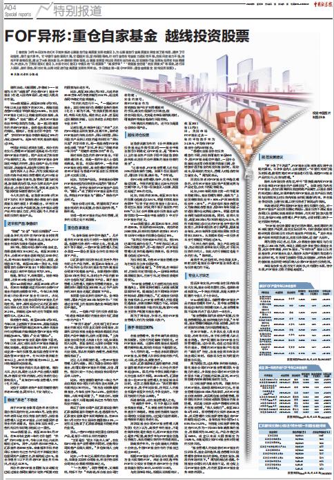 《FOF异形：重仓自家基金 越线投资股票》后续！敬畏市场，提升专业能力，推动FOF高质量发展