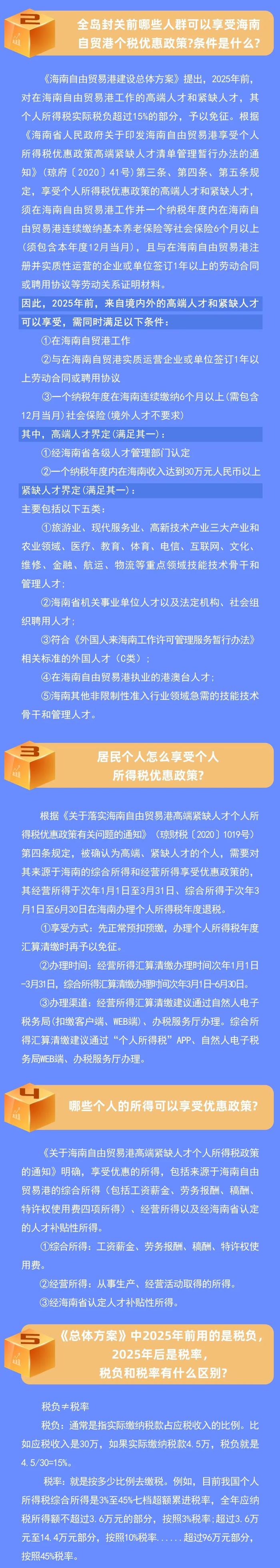 海南自贸港个税优惠适用条件有哪些？政策优惠如何享受？一图读懂→