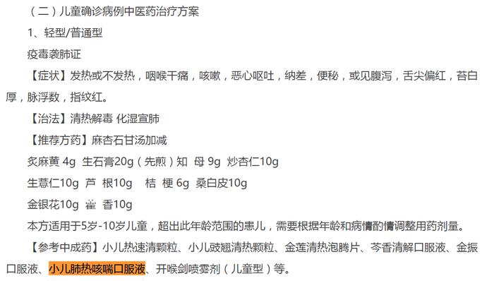 重磅｜北京发布新冠中医药防治方案，小儿肺热咳喘口服液等入选
