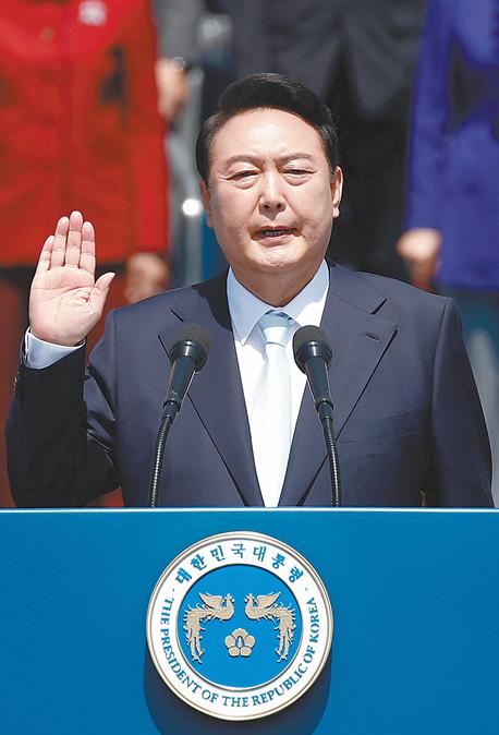 尹锡悦10日宣誓就任韩国总统。