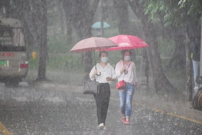 多图直击！风里雨里的城市守护者和深圳上班人