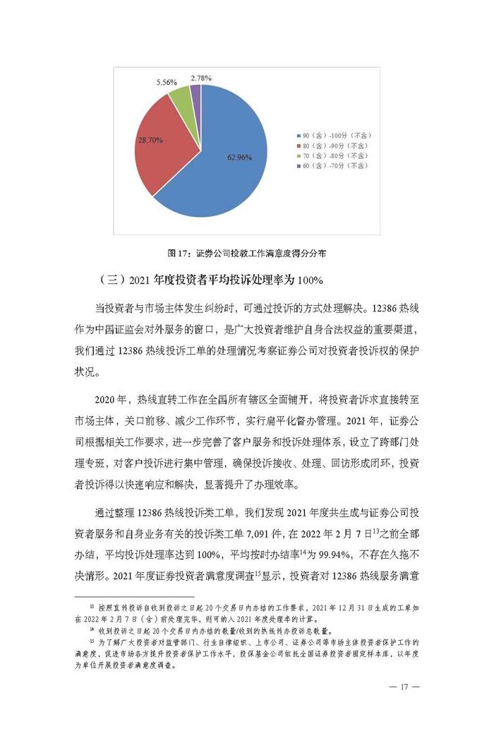 「金融号」蓝皮书证券公司投资者保护状况评价报告2022