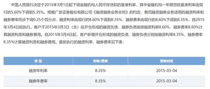 房贷利率都降了，融资融券利率呢？官网息费公示七年未变，券商人士：尚未有此动作