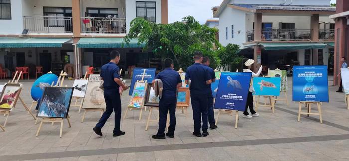 “我与海龟有个约定”环保艺术展在三沙市永兴岛成功举办