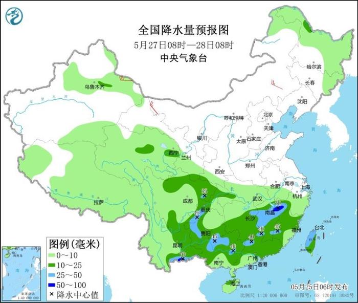 东北黄淮等地有强对流天气 江南华南及贵州等地多降雨