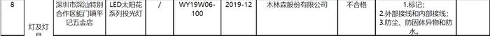 深圳通报15批次不合格灯及灯具 木林森LED投光灯登榜