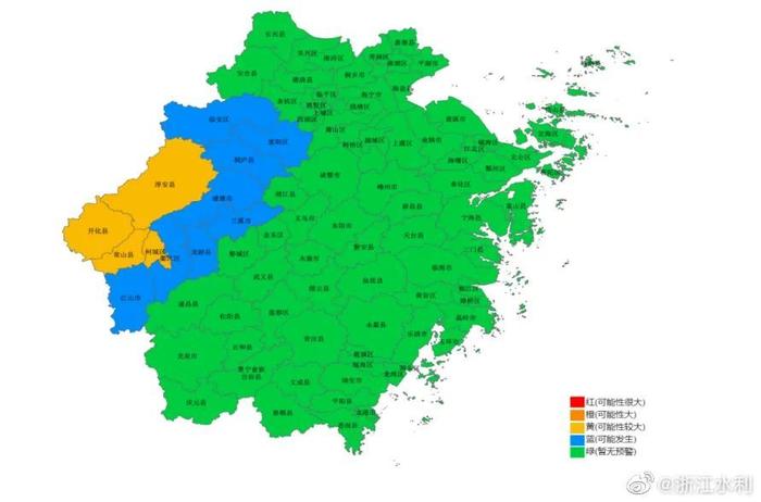 杭州多地发布暴雨黄色预警，今天仍有大雨、暴雨，注意防范！