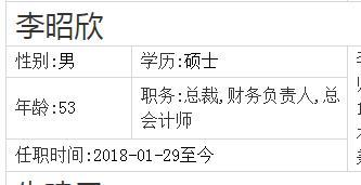 中原证券新任总裁李绍欣53岁精通财务 年薪96.41万元不算高