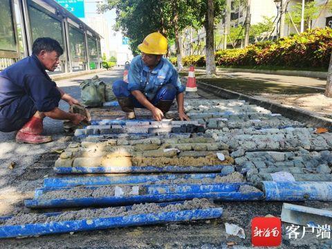 原创组图｜海口红城湖越江通道前期地质钻探工作启动