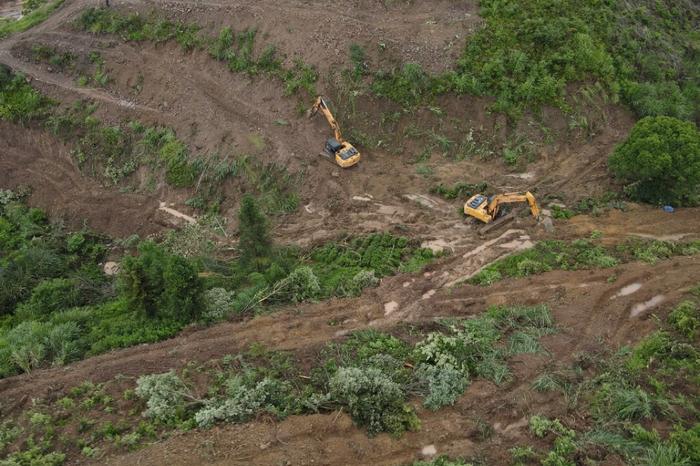 缙云县农博城、汽车城项目土地征收清表工作完成