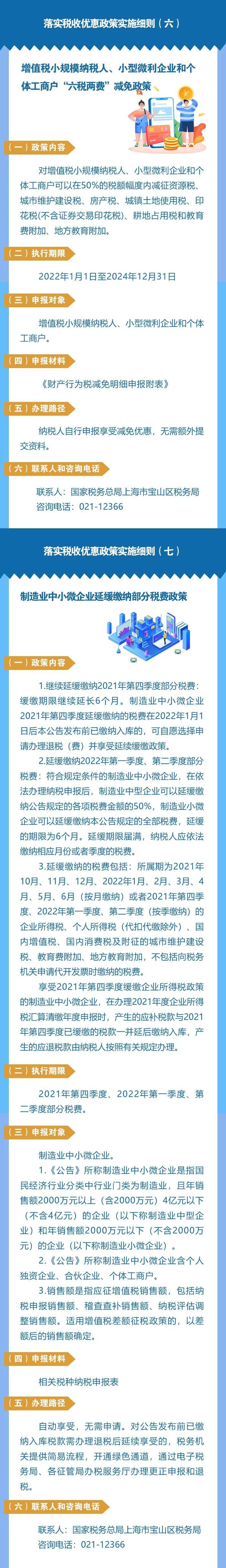 【同心守“沪”】宝山区税务局发布关于税收优惠政策实施细则