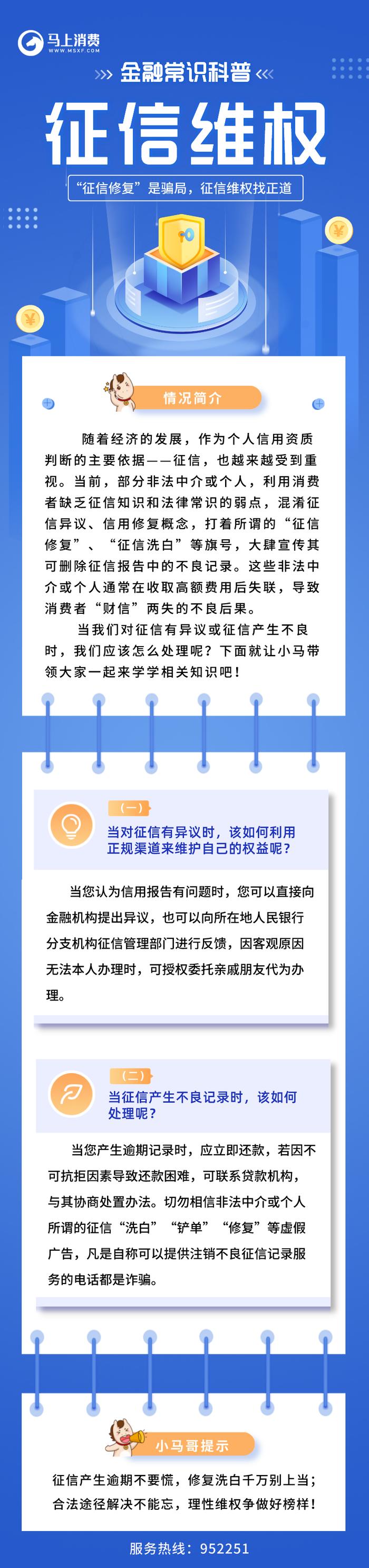 马上消费：金融常识科普|“征信修复”是骗局，征信维权找正道