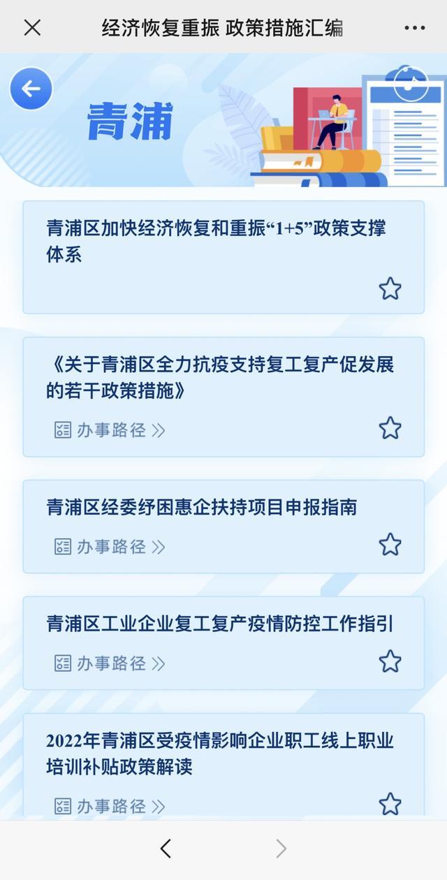 “经济恢复重振”政策汇编系列有什么新功能？如何快速查找青浦区政策？来看→