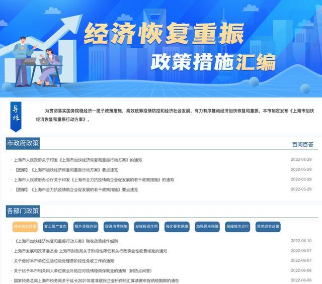 “经济恢复重振”政策汇编系列有什么新功能？如何快速查找青浦区政策？来看→