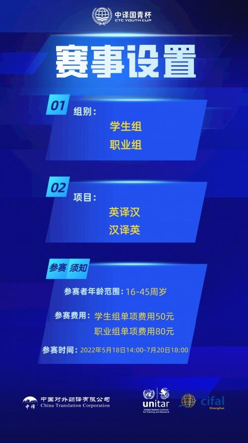 2022年第三届“中译国青杯”国际组织文件翻译大赛正式启动报名