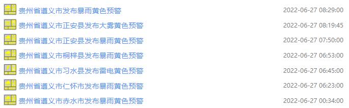 预警！贵州这些地方有8至10级雷暴大风或冰雹，多地暴雨