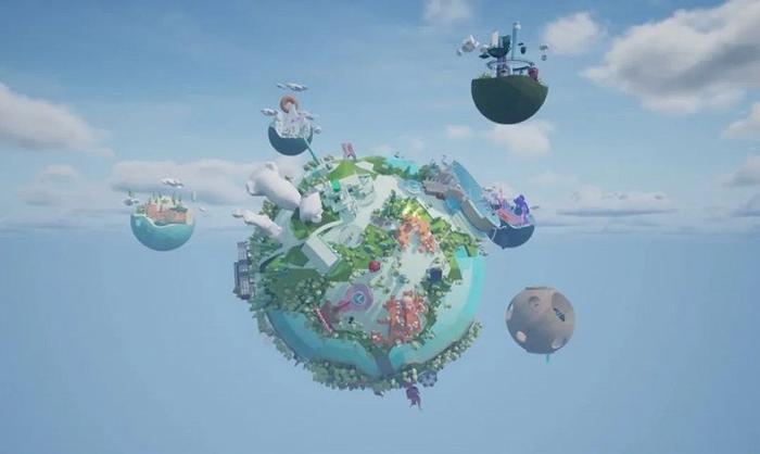 元空间内围绕不同业态构成的九大星球
