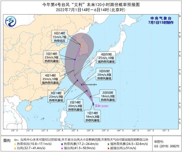 天气早知道丨今年第4号台风“艾利”生成，对上海有影响吗？