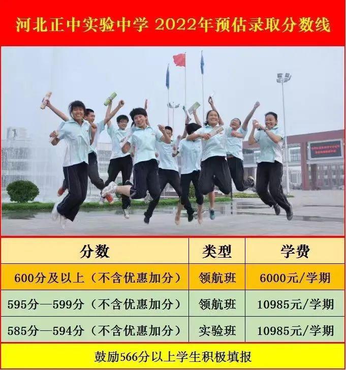 石家庄市多所高中预估分数线、收费情况（参考）