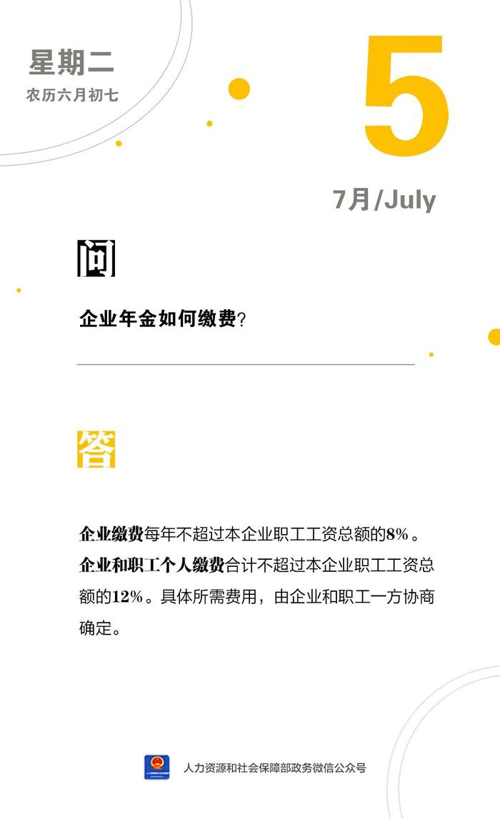 【人社日课·7月5日】企业年金如何缴费？