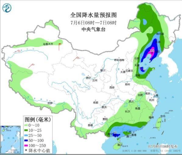 6日夜间 长春市这些地方有大到暴雨！