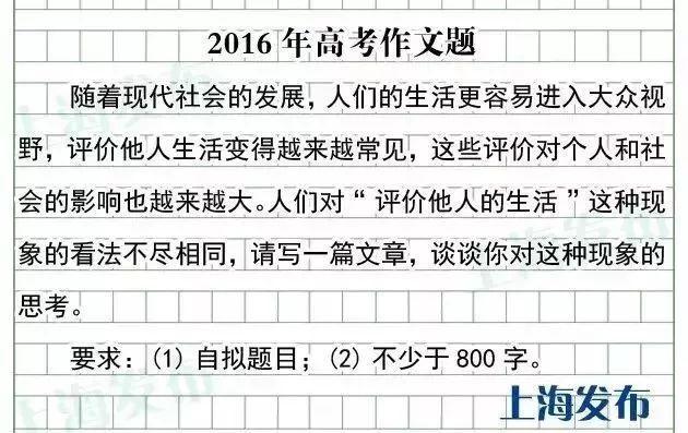 2022上海高考作文题出炉！你会怎么写？