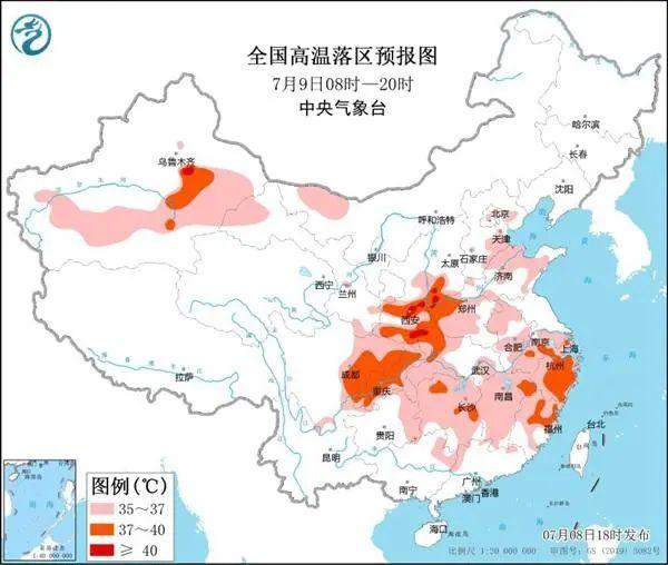 热热热！今年来最大范围高温波及20余省份，全国“蒸烤”地图出炉，看你家将热成啥样？