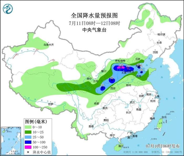 局地有暴雨！今起三天（7月11日至13日）河北迎来大范围强降雨天气