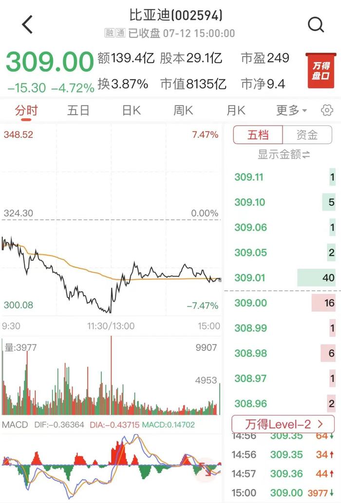 传巴菲特清仓？比亚迪港股暴跌12%，公司紧急回应