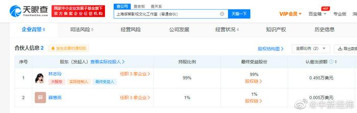 拖欠林志玲通告费公司被限制消费