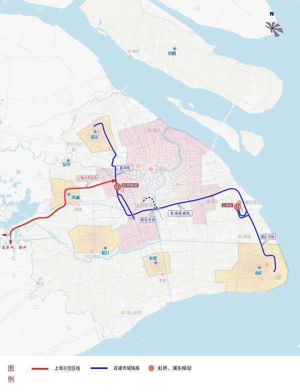 刷上海公交卡可乘坐火车到达苏浙，沪苏嘉城际铁路开工建设