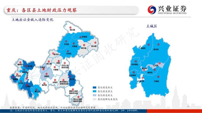 【兴证固收.重磅推荐】全国各地区土地财政压力大盘点——基于地级市维度的深度解析