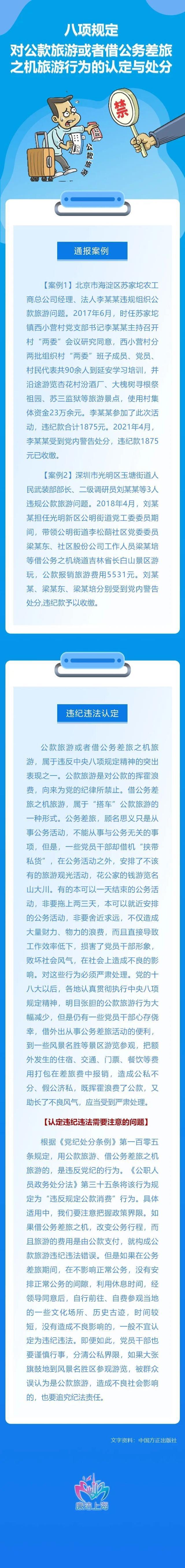 八项规定丨对公款旅游或者借公务差旅之机旅游行为的认定与处分