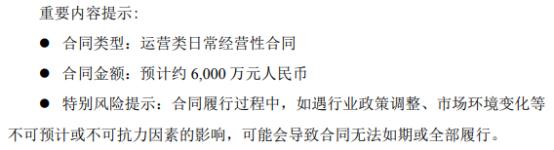 华贸物流签署《国际货运代理协议书补充协议》 合同金额预计约6000万