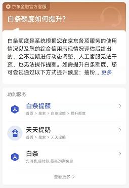京东白条额度并非永久固定 多种提额方式均可选择
