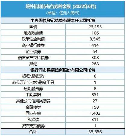 6月末境外机构持有银行间债券3.57万亿元 新增5家境外机构主体入市